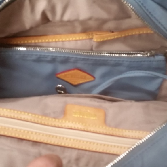 MZ Wallace Blue Leather Purse w/ Matching Clutch - Picture 5 of 5